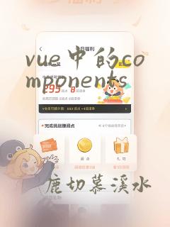 vue中的components