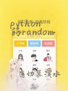 python 的random