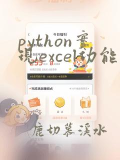 python实现excel功能