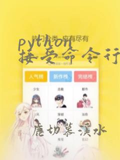 python 接受命令行参数