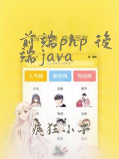 前端php 后端java