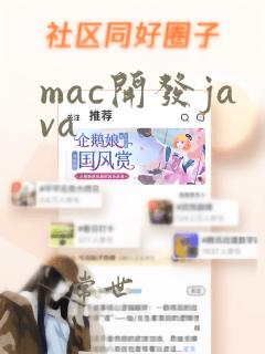 mac开发java