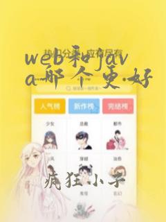 web和java哪个更好
