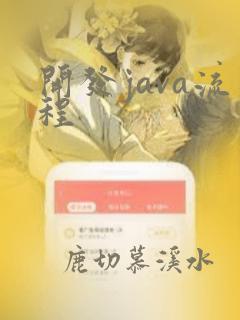 开发java流程