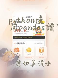 python使用pandas读写excel