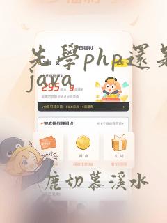 先学php还是java