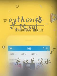python格式化sql