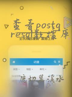 查看postgresql数据库版本