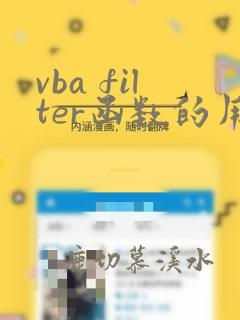 vba filter函数的用法