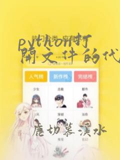 python打开文件的代码