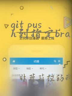 git push到指定branch