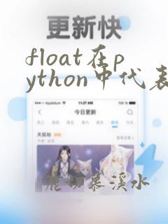 float在python中代表什么