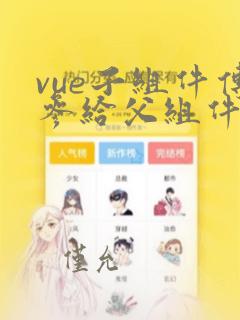 vue子组件传参给父组件
