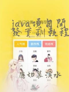 java项目开发实训教程