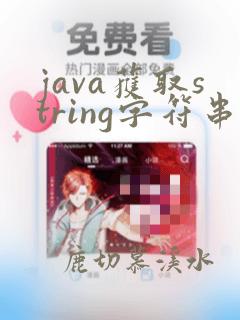 java获取string字符串长度