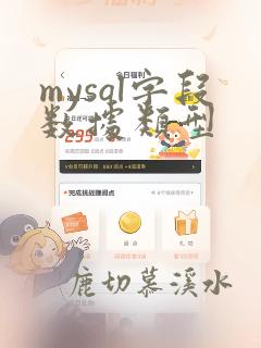 mysql字段数据类型