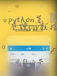 python怎么读csv数据
