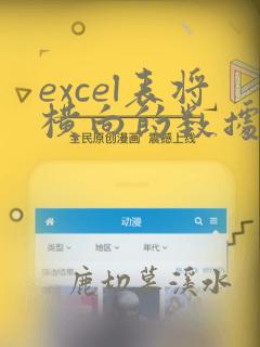 excel表将横向的数据匹配到纵向的数据中