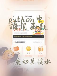 python中调用函数