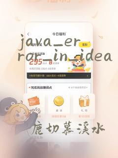 java_error_in_idea