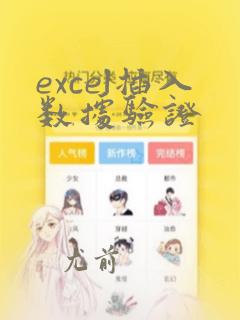 excel插入数据验证