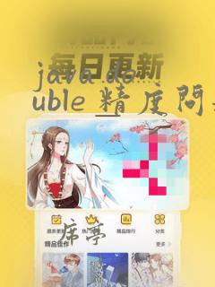 java double 精度问题