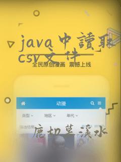 java中读取csv文件