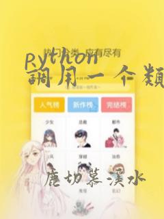 python 调用一个类
