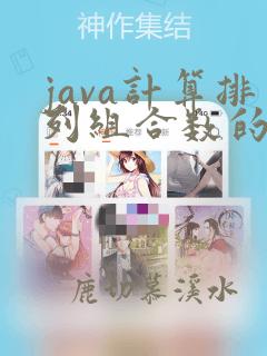 java计算排列组合数的值