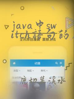 java中switch语句的用法