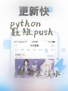 python 数组push