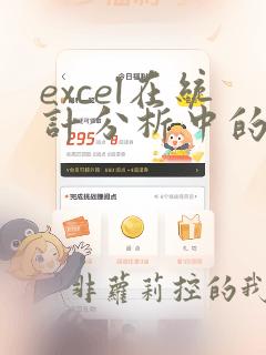 excel在统计分析中的应用