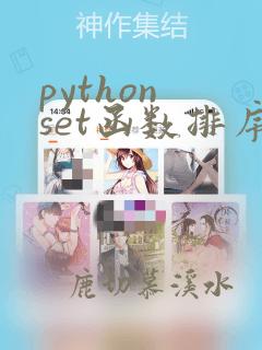 python set函数排序