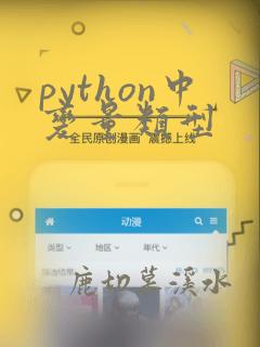 python中变量类型