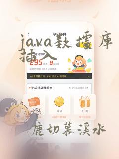 java数据库插入