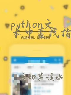 python文本中查找指定字符