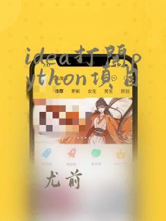idea打开python项目