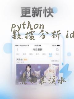 python 数据分析 ide