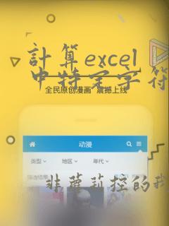 计算excel中特定字符个数