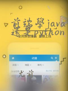 前端学java还是python