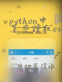python中怎么读取excel文件