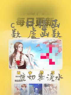 c   析构函数 虚函数