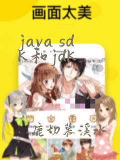 java sdk和jdk