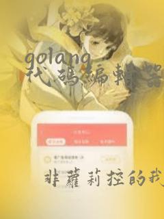 golang 代码编辑器