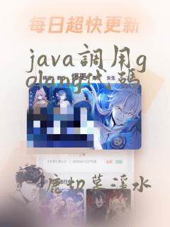 java调用golang代码