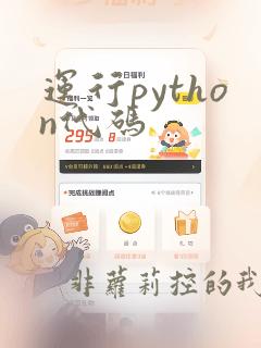 运行python代码