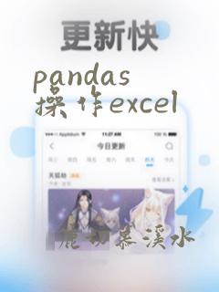 pandas 操作excel