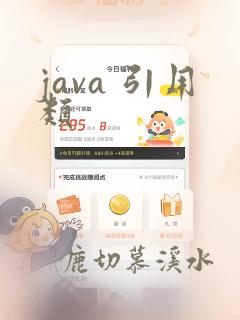 java 引用类