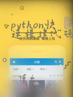 python快速构建代码