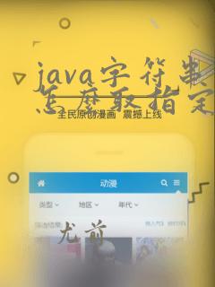 java字符串怎么取指定的字符